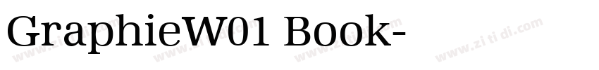 GraphieW01 Book字体转换